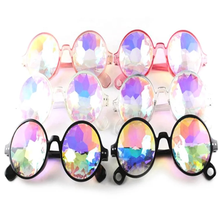 

DOISYER Steampunk Rave Kaleidoscope Concert Glass Faceted Mosaic Party Lens Glasses, C1,c2,c3,c4,c5,c6