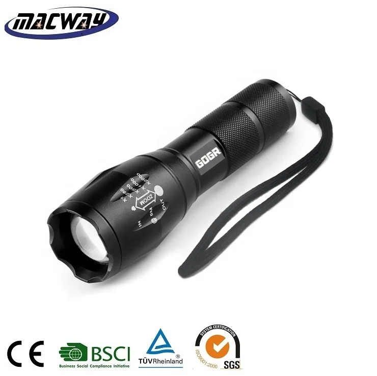 

Hot Sell Cheap G700 Rechargeable Waterproof Tactical LED Torch Flashlight With 3*AAA Batteries