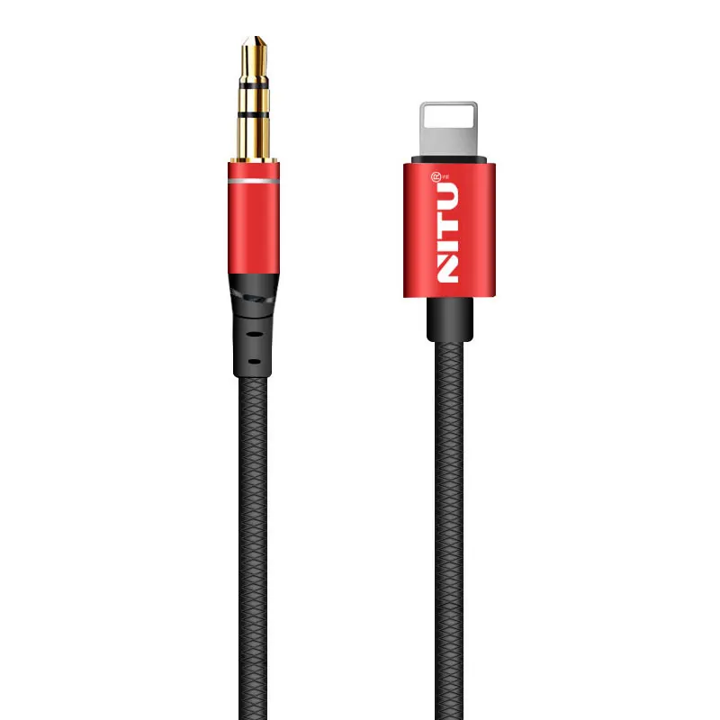 

3.3ft Hi-Fi Sound Nylon Braided Jacket Car Aux Cable Wire,For Iphone Aux Cable 3.5mm