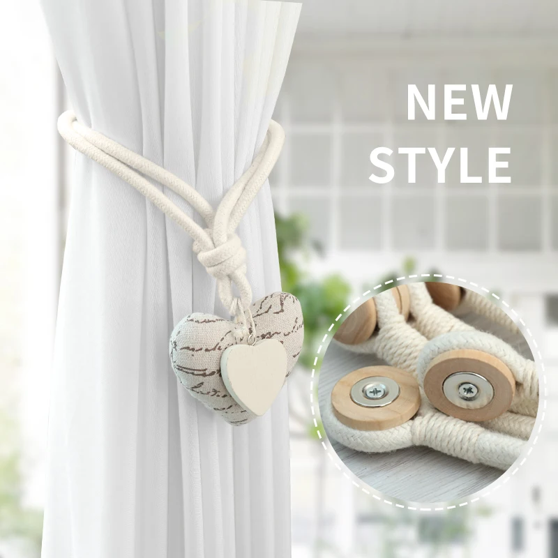 

High Quality Customizable Curtain Home Curtain Tie Back Magnetic Curtain Tieback, Colors