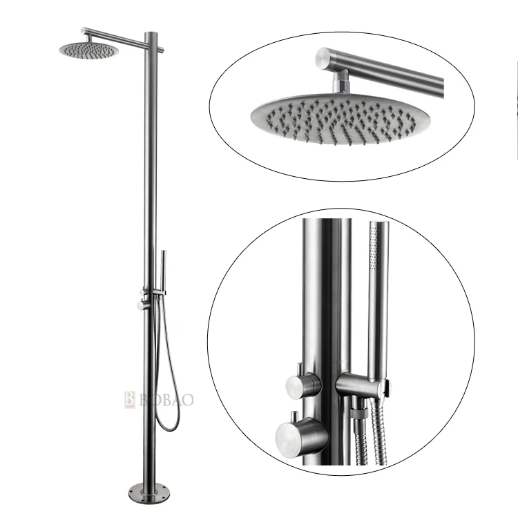 Good Quality Portable Outdoor Shower 304 Stainless Steel Outdoor Pool Shower