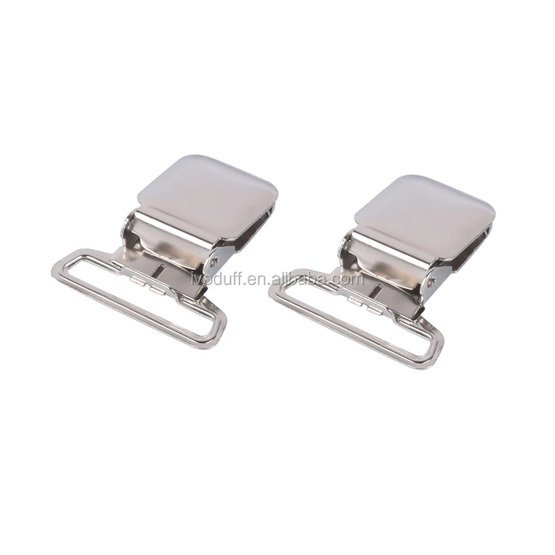 
Wholesales 38mm adjust suspender clip Flat style 