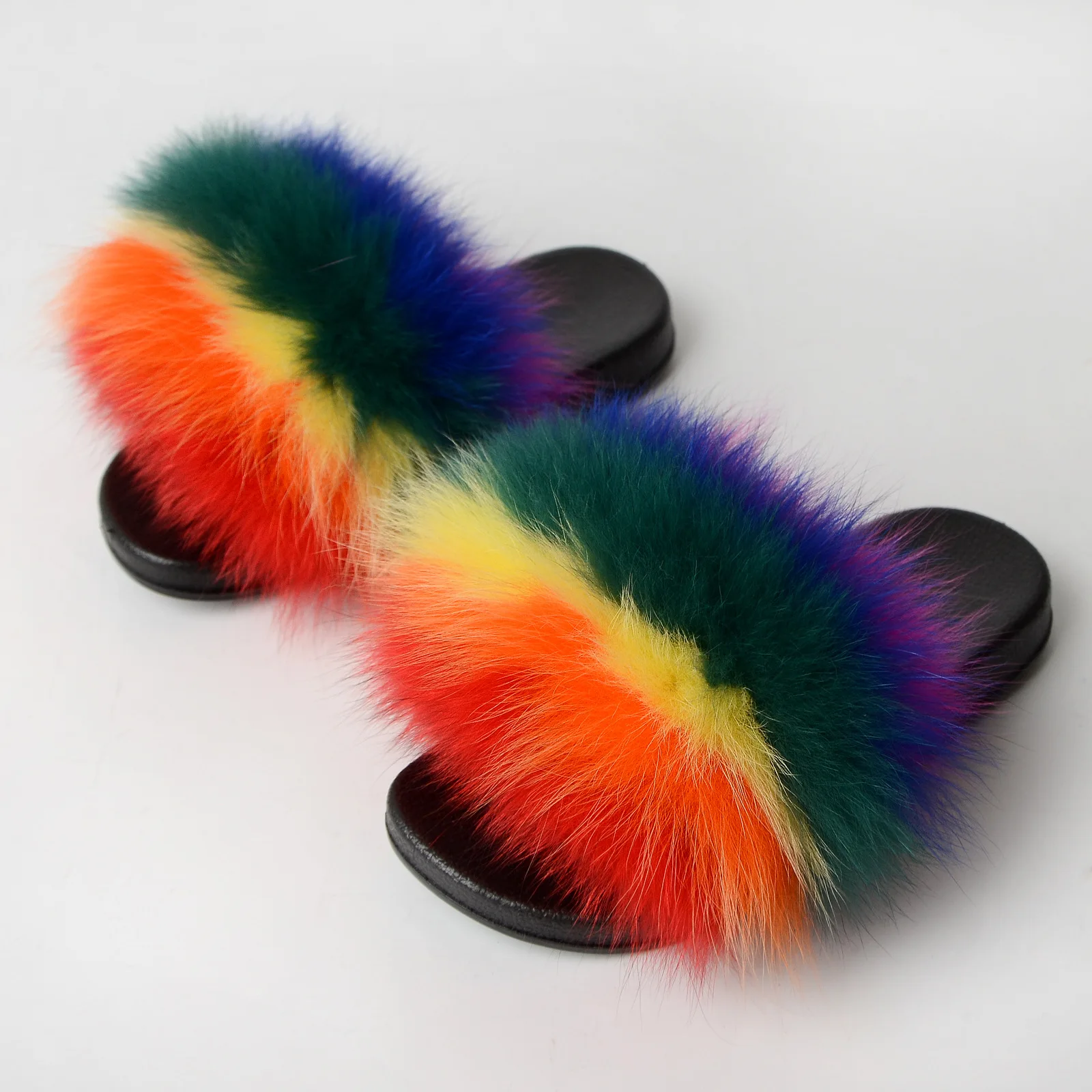 

Outer Wear 2021 New Arrivals Fur Children Slippers