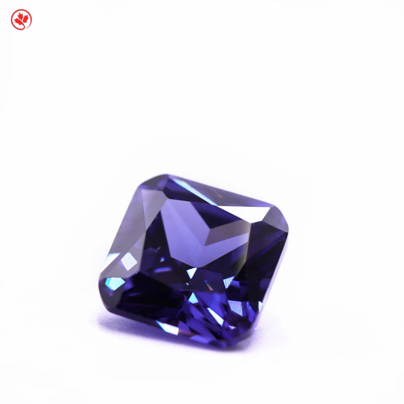 

Wuzhou 5A grade tanzanite color square shape 1.5*1.5mm~5*5mm cubic zircon