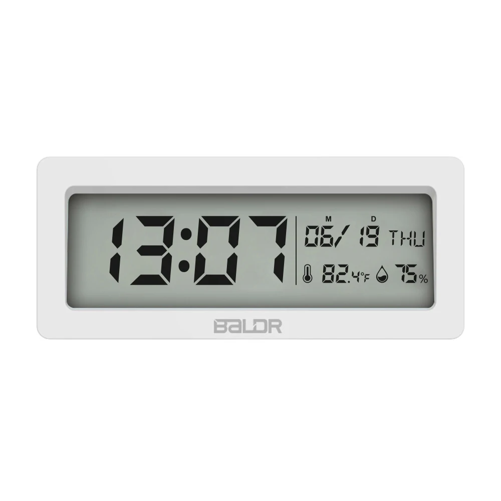 

Hot Sale 3 Colors desktop digital table clock household electric alarm clock with indoor temperature humidity display