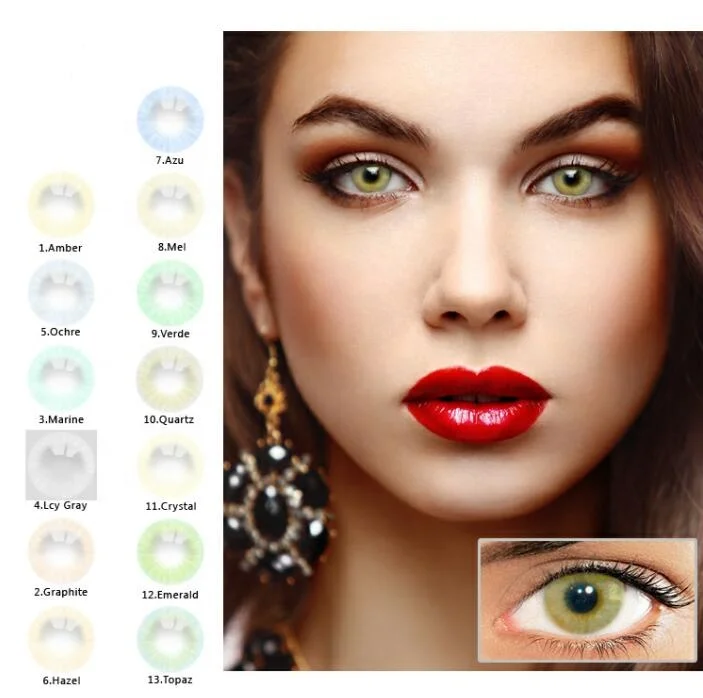 

Realkoko KL-71 yearly natural color contact lenses private label soft eye lenses prescription colored contact lenses