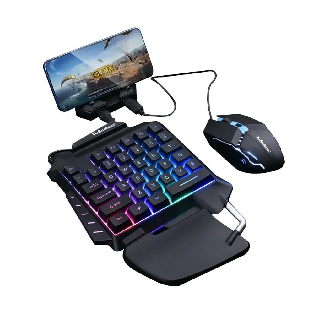 

Top Quality Comfortable G92 Mechanical Single handed Game Keyboard Combo