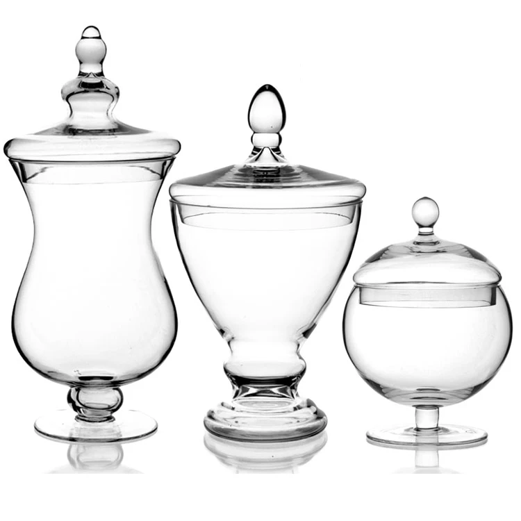 

Wholesale Big Size Storage Apothecary Candy Wedding Decorative Glass Jars, Clear