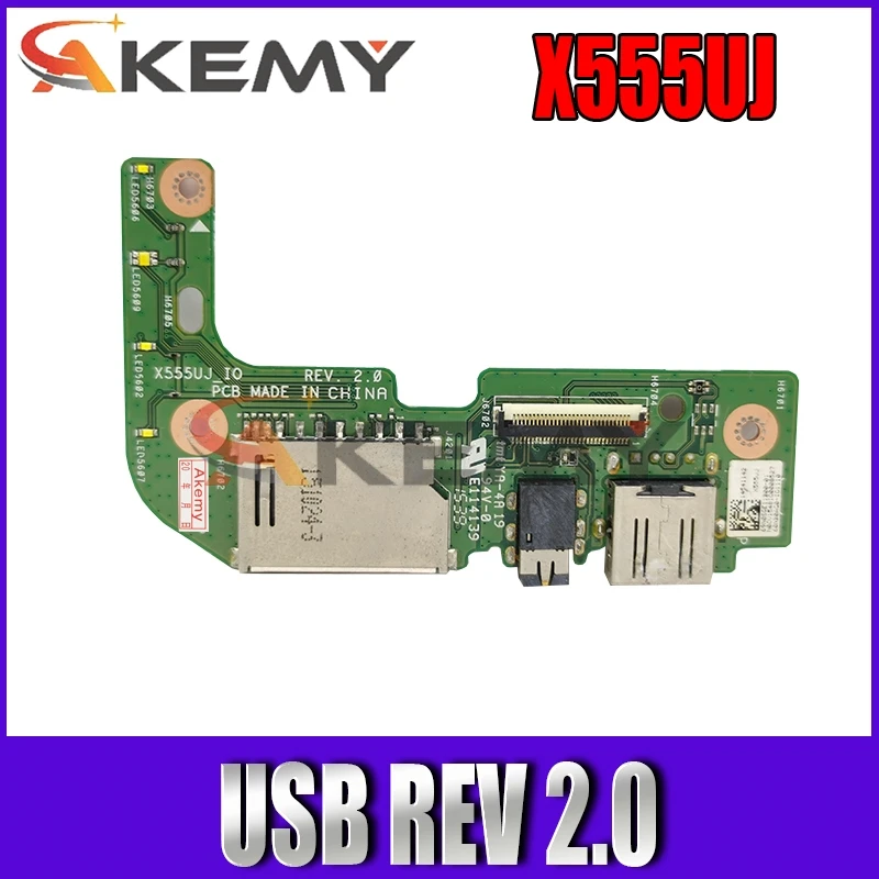 

Akemy for ASUS X555UJ USB board X555UJ IO METAL REV 2.0 tested good free shipping