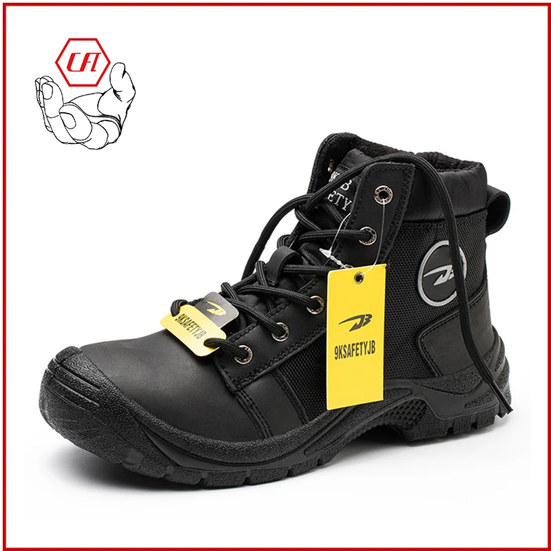 

Horse Leather Welding anti-scald Steel Toe Safety Boot Men's Safety Shoes Non- slip Puncture-Proof Security Shoes For Work
