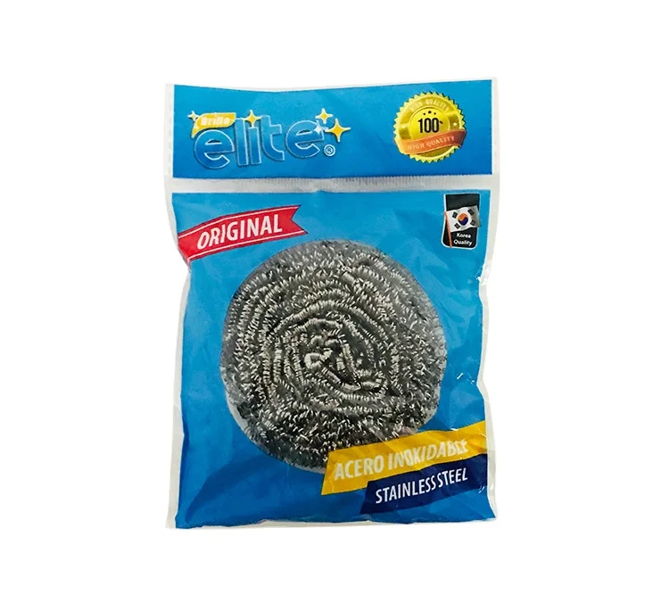 

Factory Household Kitchen Cleaning Dish Bowl Stainless Steel Wire Scourer, Natural color