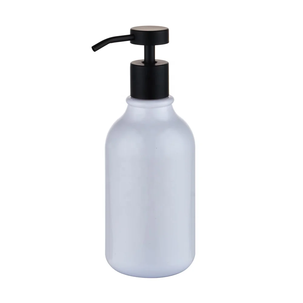 OEM Factory 300ML Bamboo Lid PE Plastic Bath Lotion Bottle Dispenser Foamer Pump Black Foam Mousse Bubble for Lotions Creams