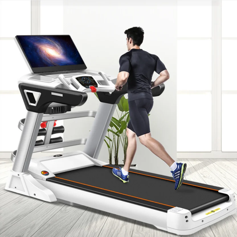 

Best Selling commercial grade widening track large running sports equipment use for gym 15.6 big screen wifi function