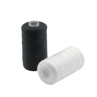 

500M Sewing Thread Polyester Thread Strong and Durable Plastic Tube Sewing Threads for Hand Machines Black White