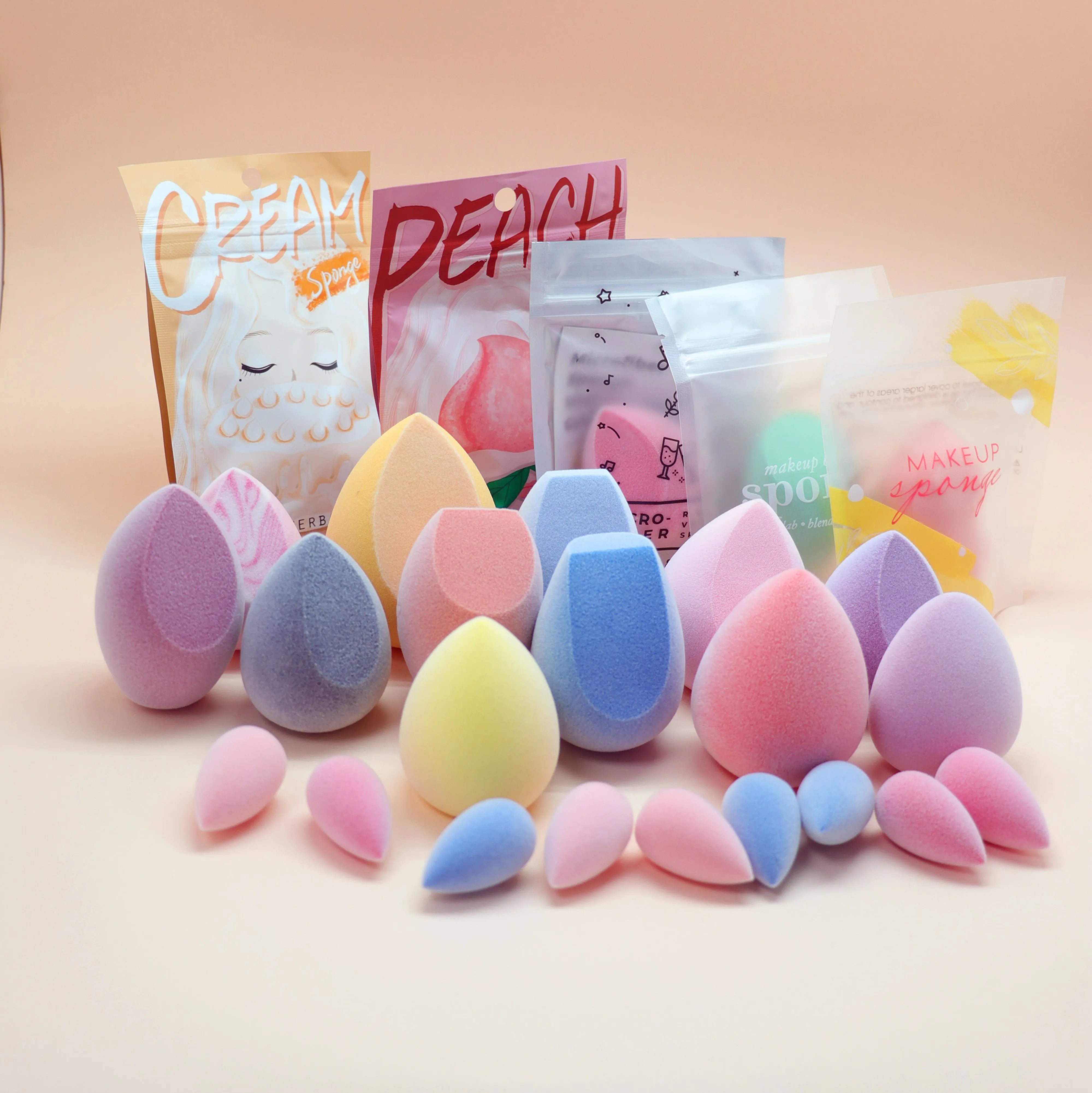 

Custom-made high quality No pollution soft perfect Q bomb microfiber velvet beauty makeup sponge blender