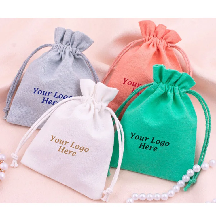 

Hot Sale Satin Jewelry Small Pouch Bag Drawstring, Customized color