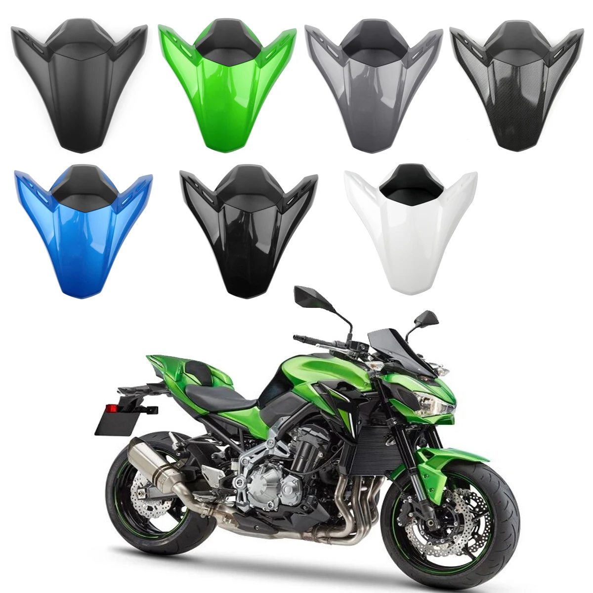 

Areyourshop ABS Rear Seat Fairing Cover Cowl Fits For Kawasaki Z900 Z ABS 2017 2018 2019 2020 Black