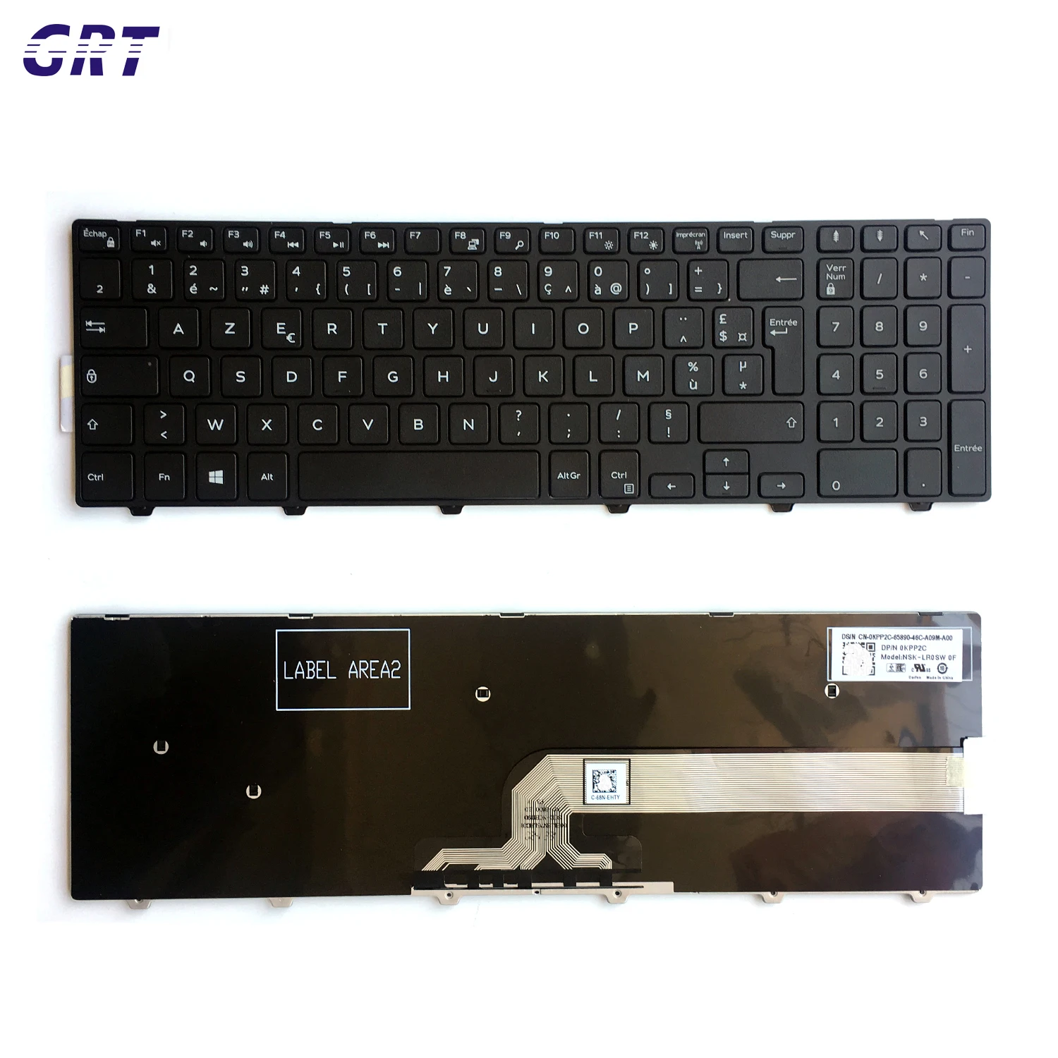 

sunrex laptop keyboard for Dell 15-3000 3541 3542 3543 3551 3558 FR Layout, Black
