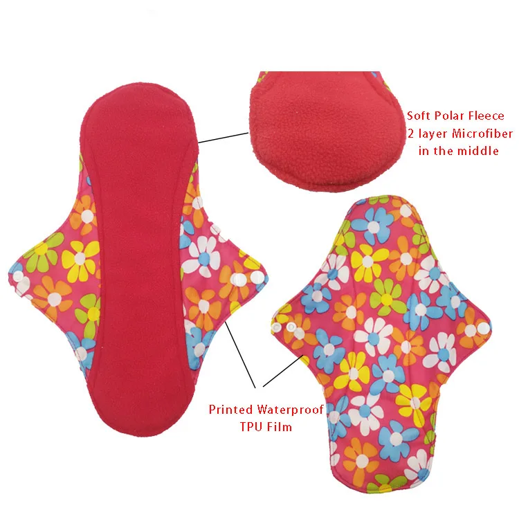Female Cloth Reusable Sanitary Pad Menstrual Pad Cheapest Washable