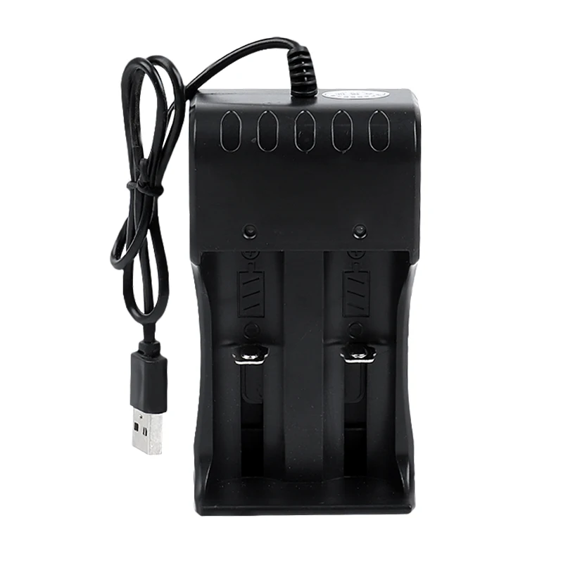 

Factory direct 2 slots 18650 battery usb charger 18650 Li ion Rechargeable Battery Charger