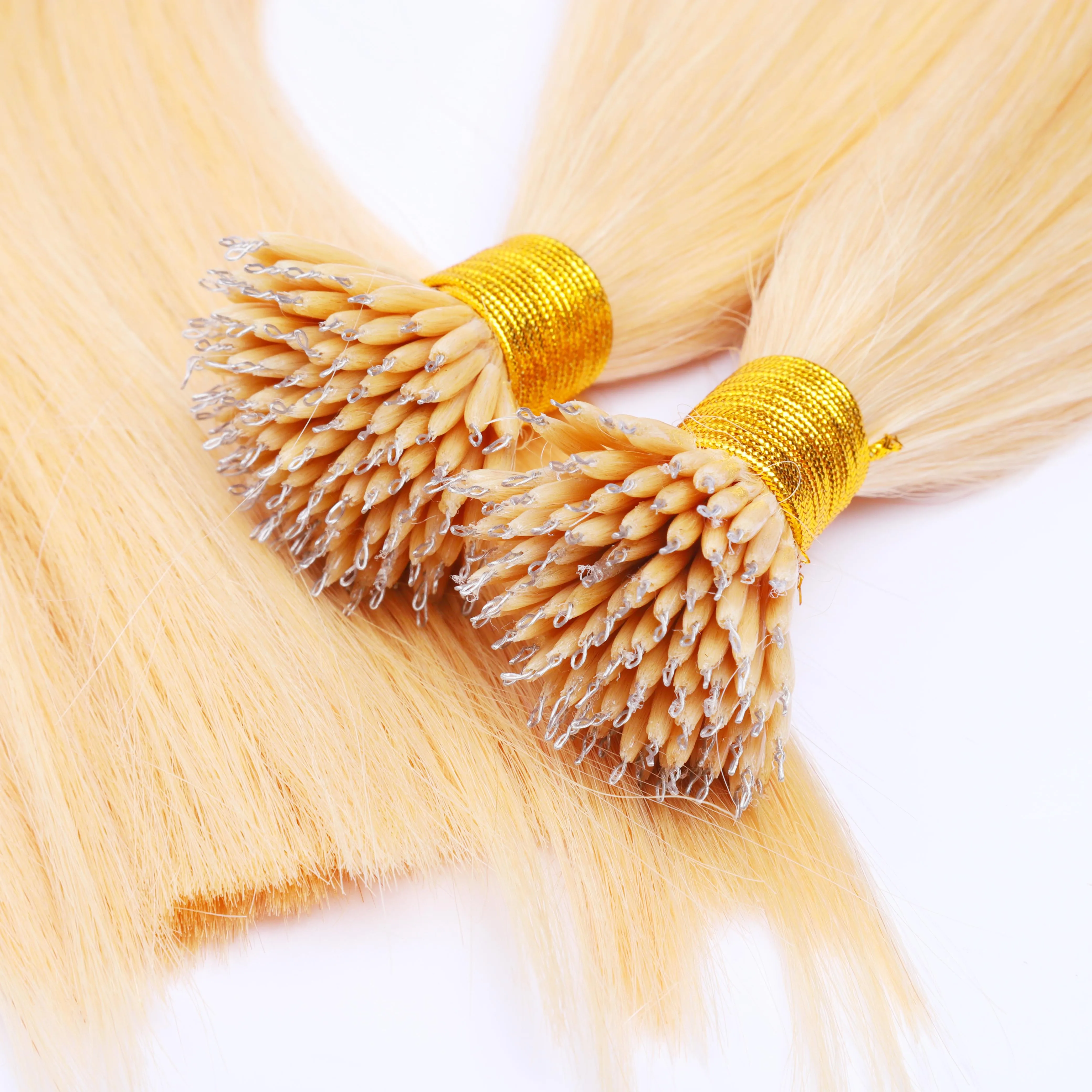 

Wholesale Human Cuticle Aligned Remy Russian Nano Ring Hair Extension Vendors