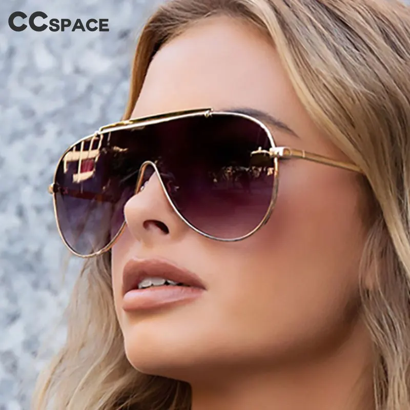 

46235 Oversized One Lens Sunglasses Men Women Fashion UV400 Glasses