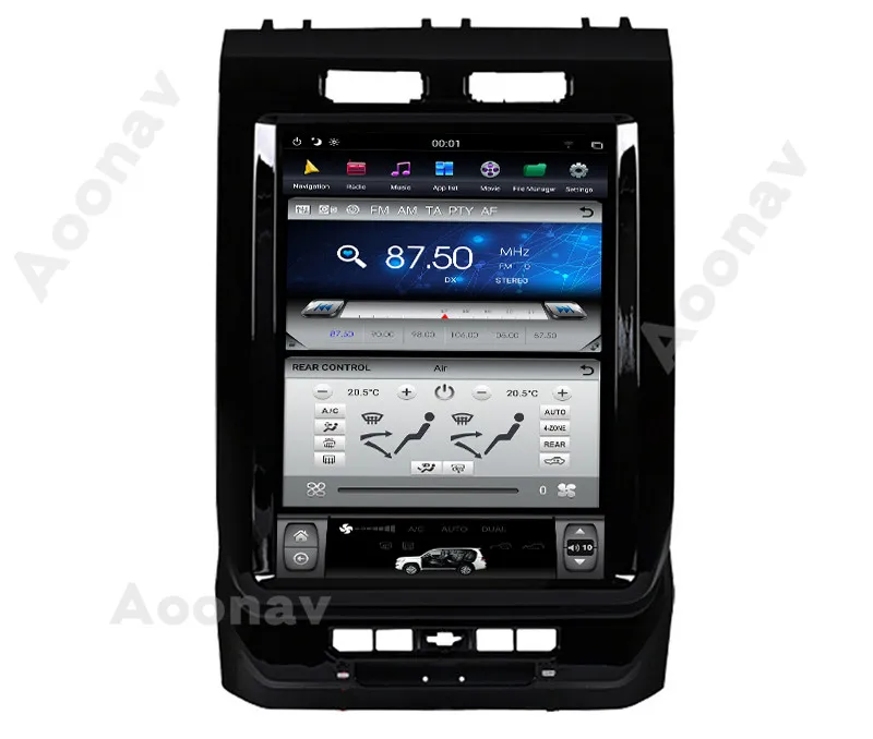 

AOONAV Professional Manufacturer Android Car GPS Navigation For Ford F150 2015-2018 radio Auto stereo palyer head unit, Black