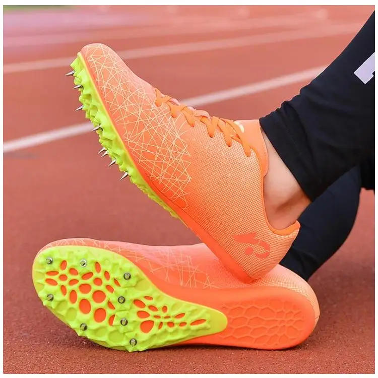 Running spikes shoes men and women sprint track and field shoes professional competition nail shoes size 36-45
