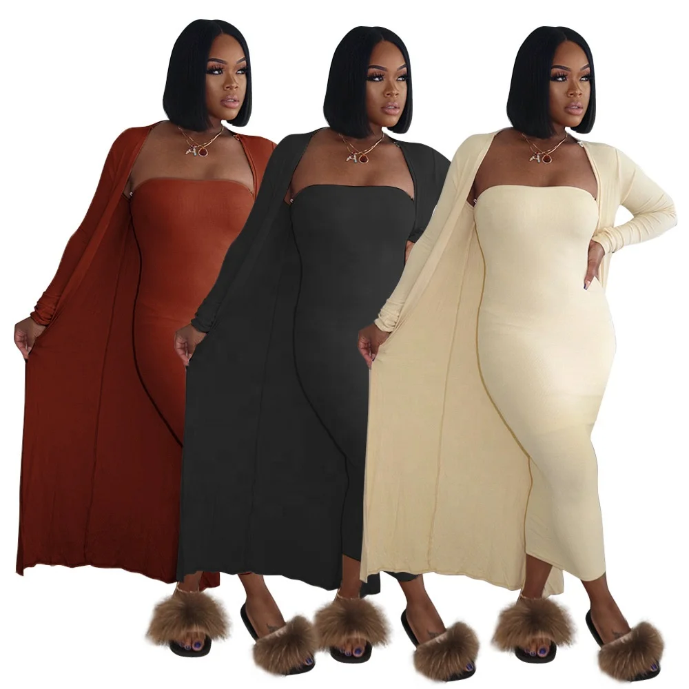 

New Fall Casual Dresses For Women Two Piece Set Women Clothing Dresses