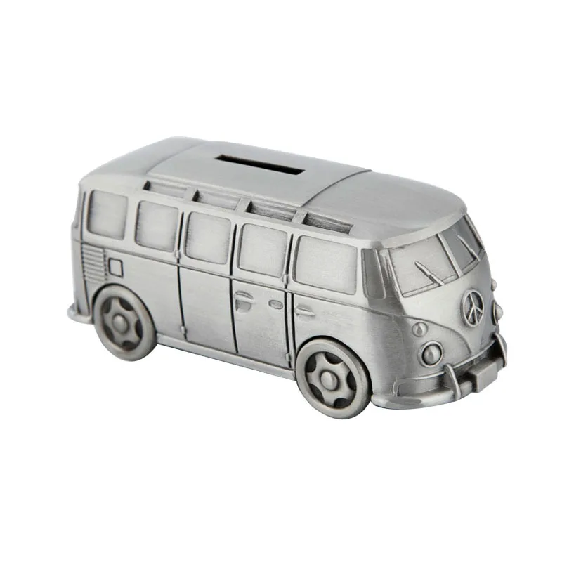 

Creative and exquisite van piggy bank classic bus piggy bank children's birthday holiday gifts home decoration, Picture