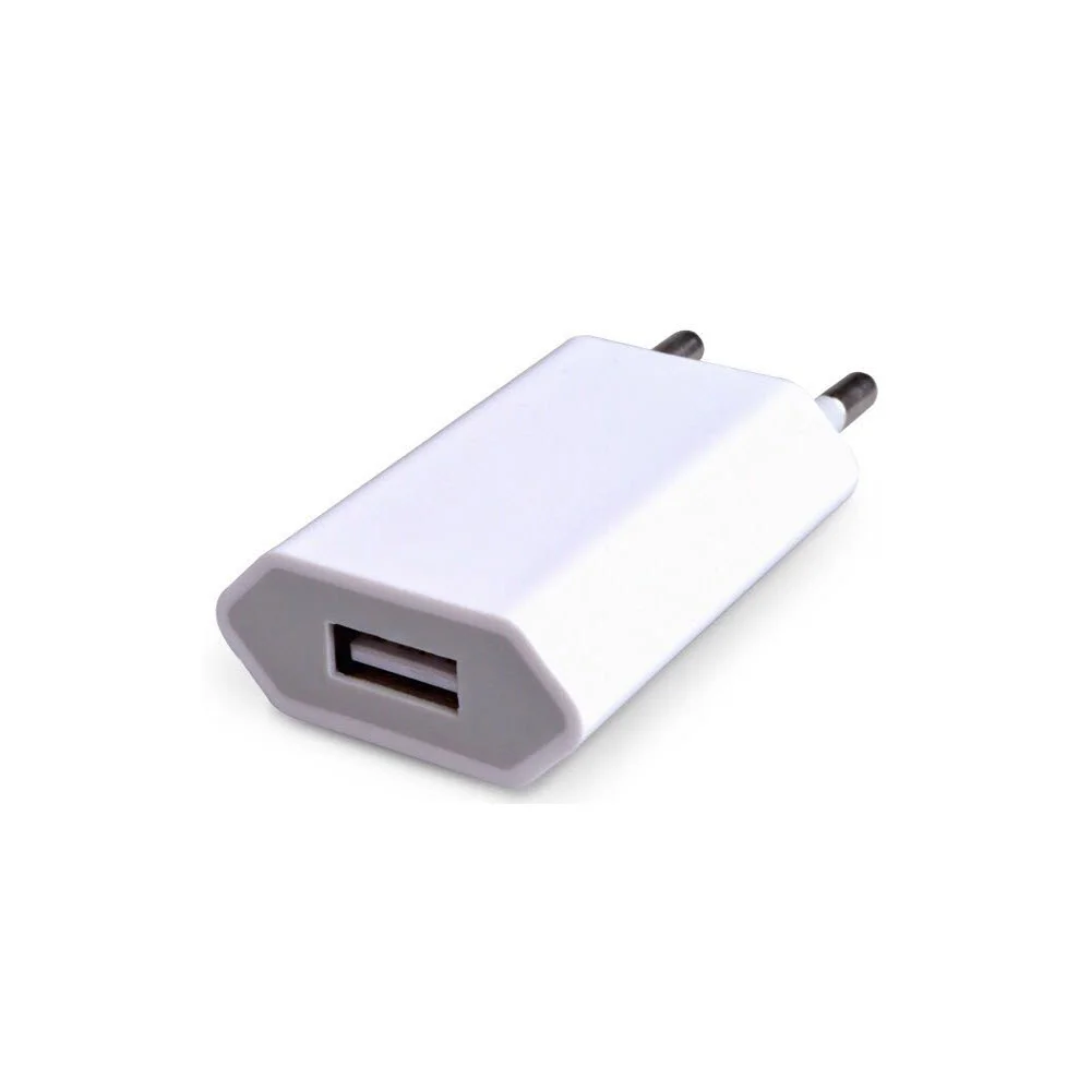 

Hengye Small Size Portable 5V 1A EU Plug Single USB Port Mobile Phone Adapter Wall Charger For IOS Android Devices, White /black