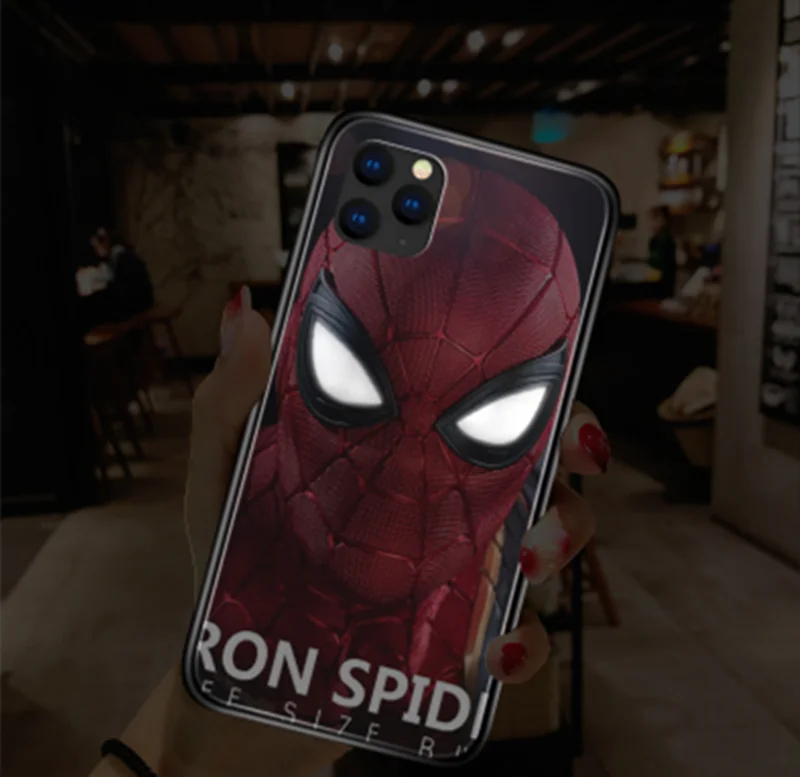 2020 Newest for iPhone 11 LED night light up custom image with good packing be inspected assurance Anti-knock Mobile phone case