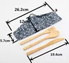 Totally Bamboo 3-Piece Bamboo Flatware Set, Dishwasher-Safe Fork, Spoon and Knife set