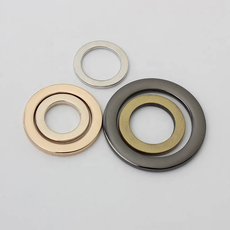 

Nolvo World 5sizes 5colors High quality Stainless steel o ring Metal Flat O Ring O ring metal