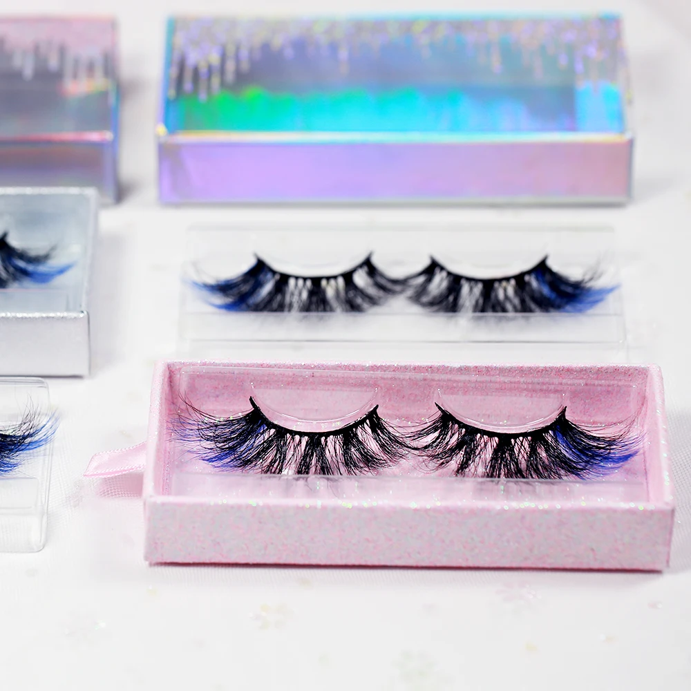 

2022 ST FANCY 3d Colorful Full Strip Eyelash Color Mink Eyelashes Faux Mink Lashes Wholesale New Fashion Design