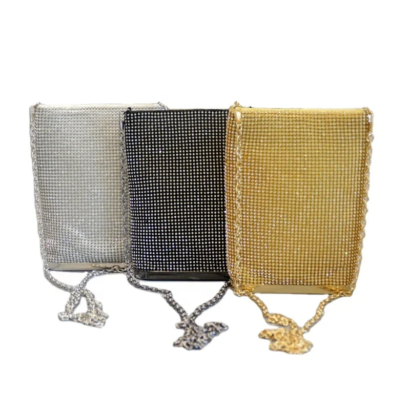 

Fashion Small Crossbody Party Evening Dress Rhinestones Clutch Bags With Crystal