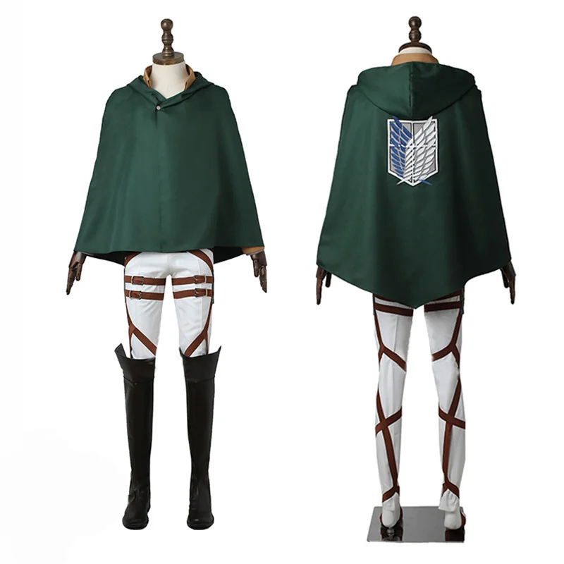

Anime Attack On Titan Investigation Corps Freedom Wings Men And Women Small Coat Jacket Cos Cosplay Costume set, Shown