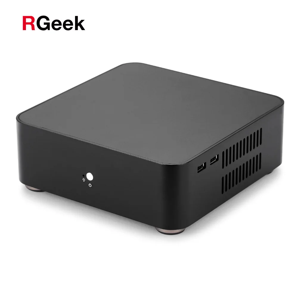 

RGeek L65 Custom USB2.0 Gabinete Small PC Case Micro Pico ITX Micro ATX Manufacturer Mini Miniitx Slim Thin Chassis Tower Cases, Black, silver or customzie