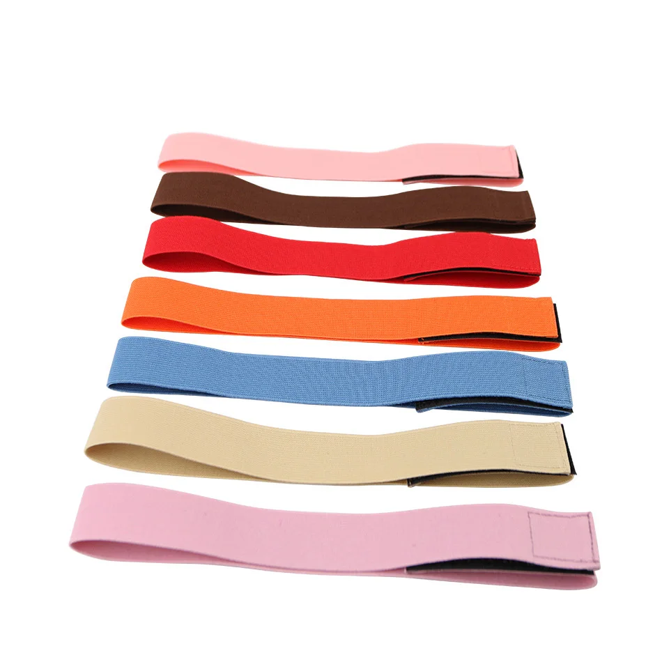 

Customized Logo Wig Elastic Headband Adjustable Headband Wraps 28 Colors Velcro Wig Elastic Band Elastic Cord Wholesale