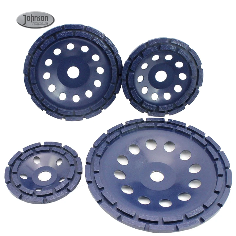 

Hot Sale 125mm Double Row Diamond Cup Grinding Wheel for Stone