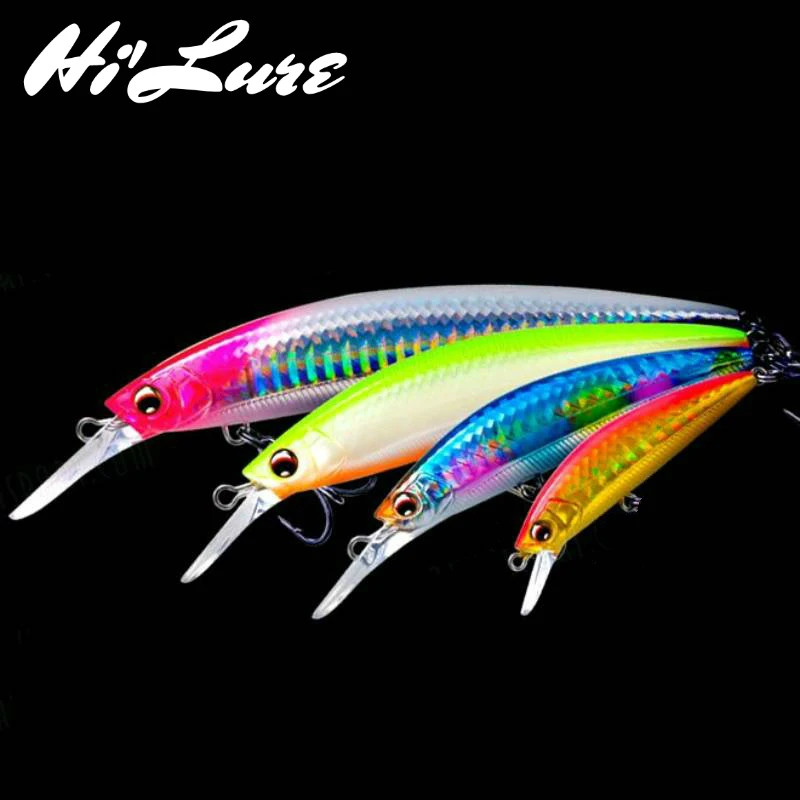 

90mm 27g Fishing Lure Minnow Hard Heavy Weight Seabass Sinking Trolling Saltwater HSM01, 6 colors