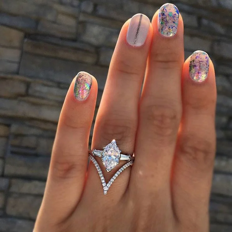 

New Style Fashion Zircon Engagement Rings For Women Wedding Luxury Creative Ring Jewelry Gift