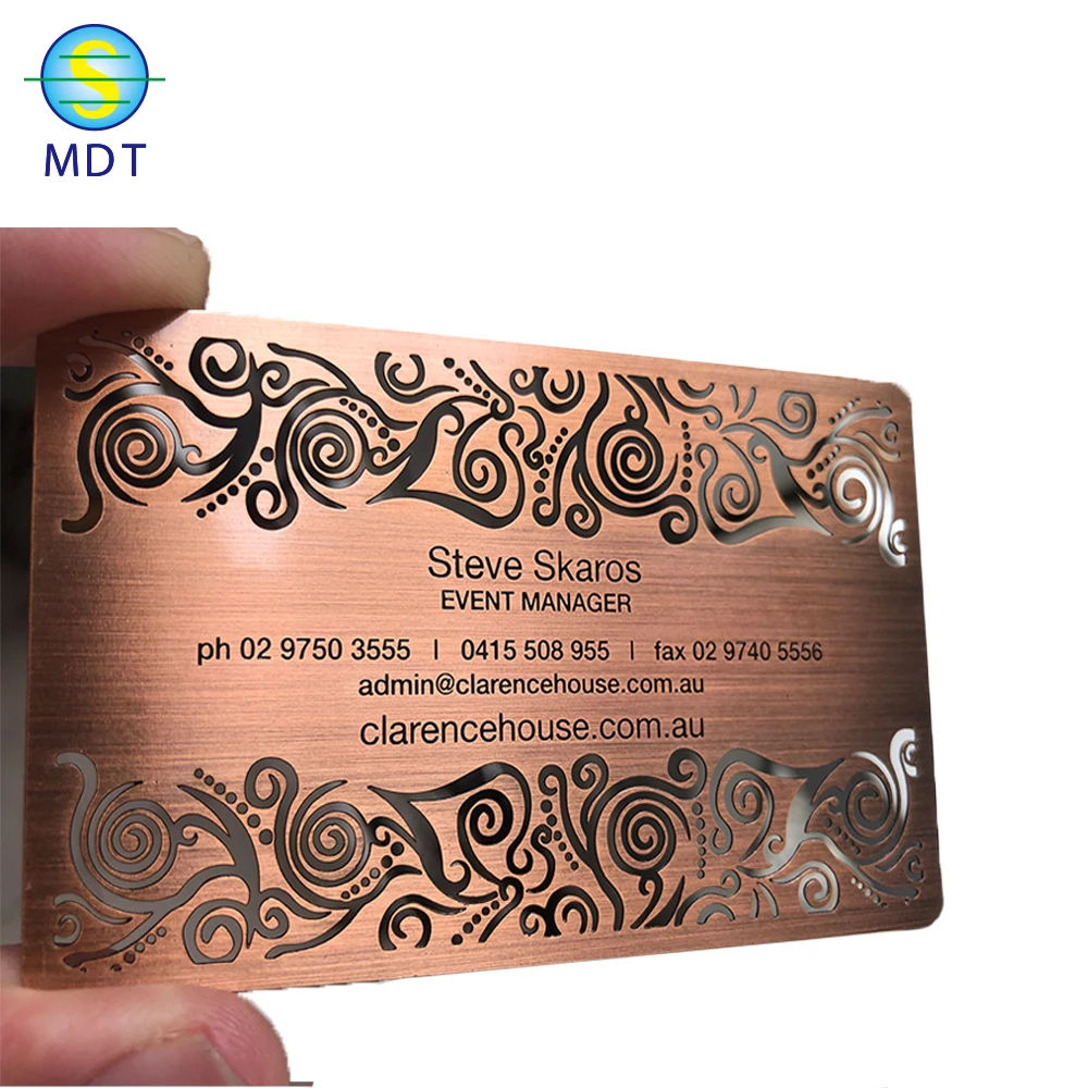 

DU custom business cards metal, Cmyk color or pantone color