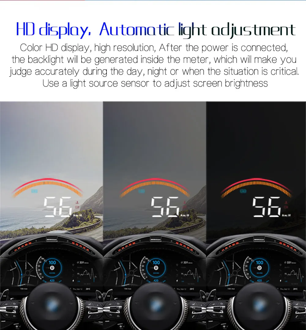 Hot selling  M11 Universal Car GPS HUD Projector OBD2 Head Up Display Speed Warning System diagnostic tool
