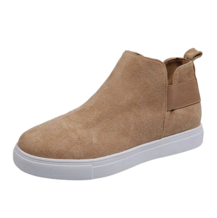 Fashion Women Khaki Flat Low-c