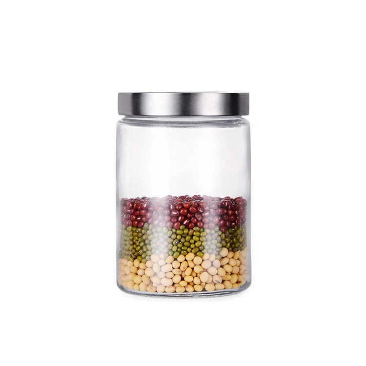 

Wholesale 1250ml Clear Glass Candy Jar with Lid For Household Food Grade, Transparent