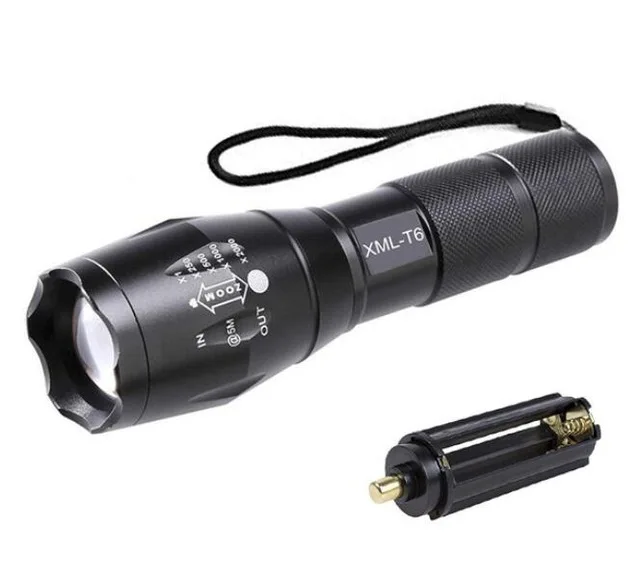 

Led Flashlight Q5 Mini Torch lanterns Tactical Flashlight Zoom-able Waterproof Portable Outdoor Camping Bike Light, Black