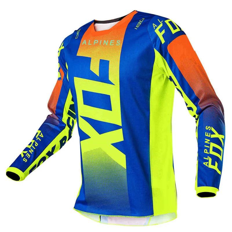

Customized Alpines 2021 Racing Jersey Motocross Jersey Mx Downhill Ropa Mountain Bike Shirt Equipement Motor Cross Clothing, Customized color