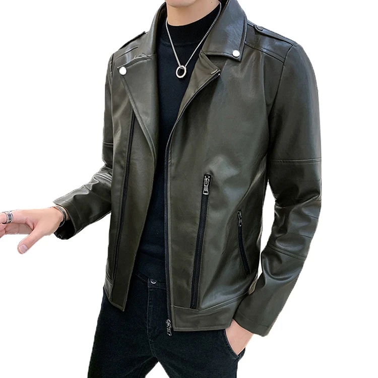 

Fashion Designs Genuine Leather Men'S Blazers Motorcycle Pu Faux Leather Jacket For Mens Blazer Masculino Slim Fit Leather Coat, Green/red/pink