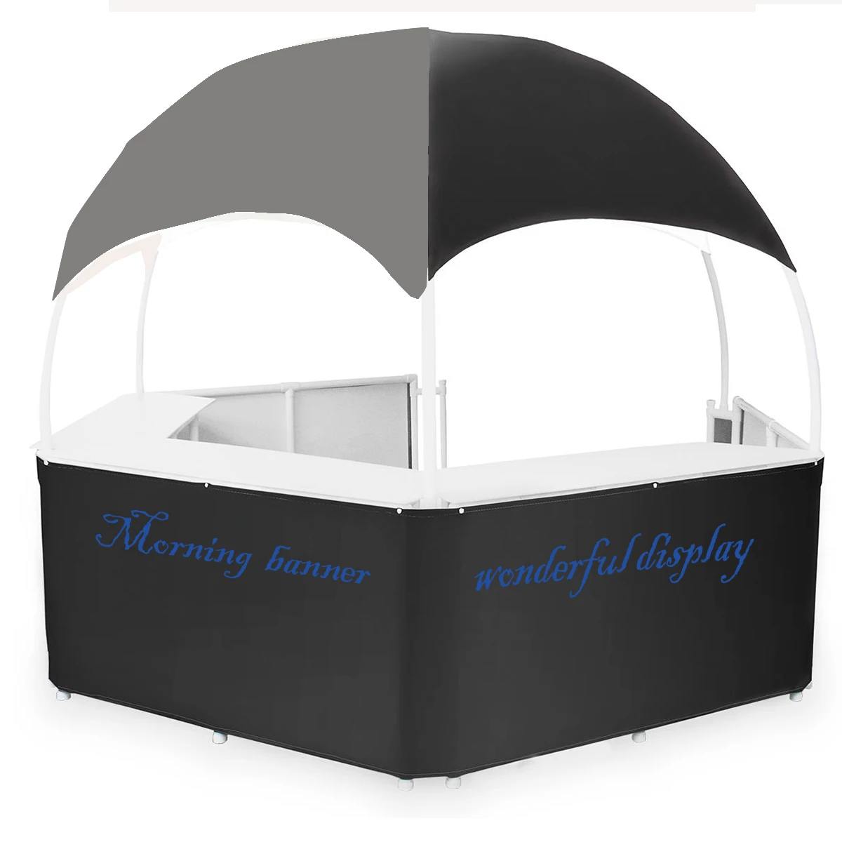 

Export factory direct supply hexagonal dome or kiosk tent with custom logo, Customable